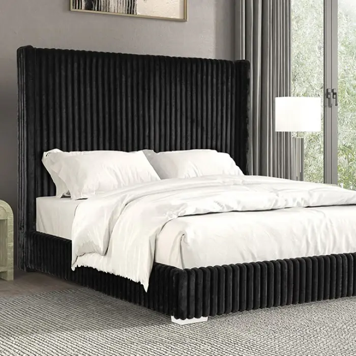 Black Cadwell Eastern King Bed, official Furniture of America view 1
