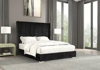 Black Cadwell Eastern King Bed, official Furniture of America view 2