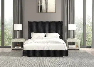 Black Cadwell Eastern King Bed, official Furniture of America view 3