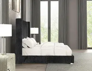 Black Cadwell Eastern King Bed, official Furniture of America view 4