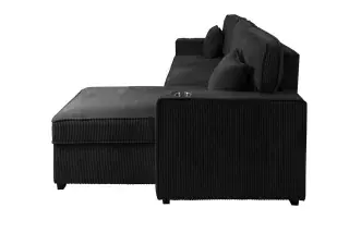 Black Convertible Sectional with Storage Chaise, official Poundex view 4 of the approved F8572 configuration