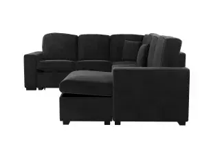 Black Four-Piece Convertible Sectional, official Poundex view 3 of the approved F8565 configuration