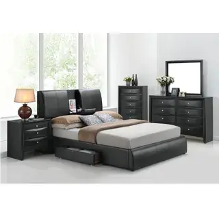Black Kofi Eastern King Storage Bed, official ACME view 5