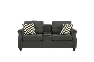 Blue-Gray Two-Piece Sofa Set, official Poundex view 2 of the F6411 configuration