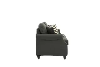 Blue-Gray Two-Piece Sofa Set, official Poundex view 4 of the F6411 configuration