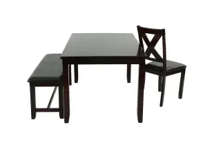 Espresso Six-Piece Dining Set, official Poundex view 5 of the approved F2297 configuration