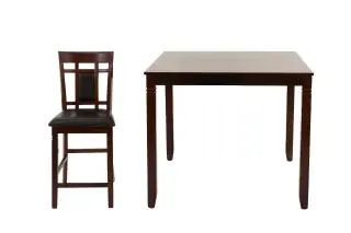 Five-Piece Counter-Height Dining Set, official Poundex view 2 of the F2252 configuration