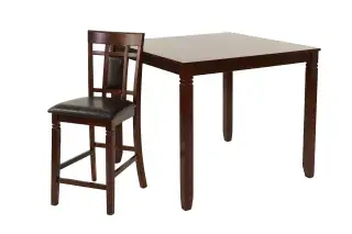 Five-Piece Counter-Height Dining Set, official Poundex view 4 of the F2252 configuration