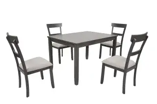 Five-Piece Dining Set, official Poundex view 3 of the F2621 configuration