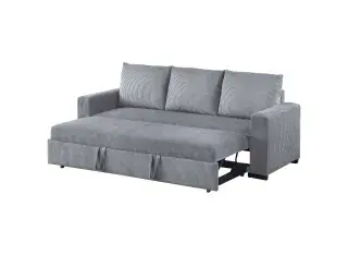 Fog Corduroy Convertible Sleeper Sofa, official Poundex view 4