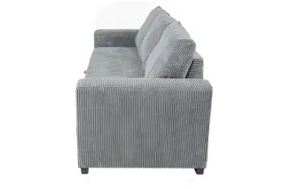 Fog Corduroy Convertible Sleeper Sofa, official Poundex view 5