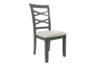 Gray Six-Piece Dining Set F2623, official Poundex view 5