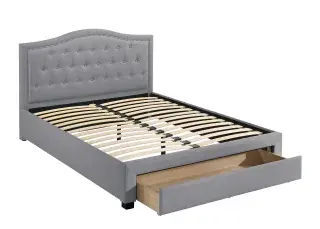 Light Gray California King Bed with Drawer F9528CK, official Poundex view 2