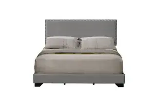 Light Gray Leandros Queen Bed, official ACME view 3