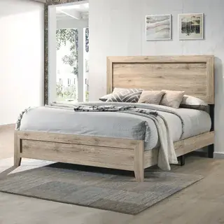 Natural Miquell Eastern King Bed, official ACME view 1