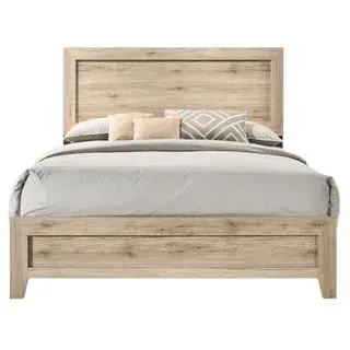 Natural Miquell Eastern King Bed, official ACME view 3