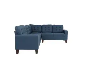 Navy Four-Piece Modular Sectional, official Poundex view 4 of the F6938 configuration