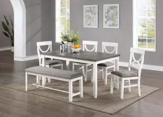 Six-Piece Dining Set F2562, official Poundex view 1