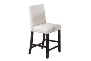 White Faux-Marble Five-Piece Counter-Height Dining Set, official Poundex view 3 of the F2617 configuration