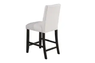 White Faux-Marble Five-Piece Counter-Height Dining Set, official Poundex view 4 of the F2617 configuration
