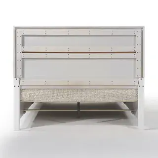 White Naima Queen Storage Bed, official ACME view 4
