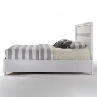 White Naima Queen Storage Bed, official ACME view 5