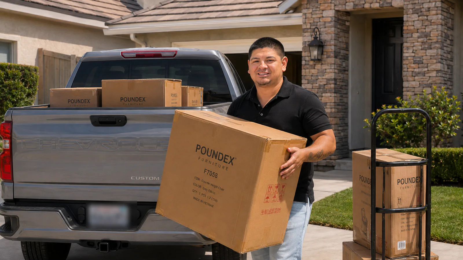 Alvarez Furniture delivery at a Los Angeles-area residence